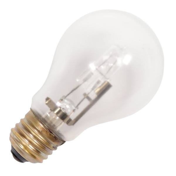 72 watt - 120 volt - A19 - Medium Screw (E26) Base - Clear - Commercial - Heat Lamp - Appliance | Halogen Incandescent Light Bulb (General 72A19-HAL-CL-CXL-TSG 75195)