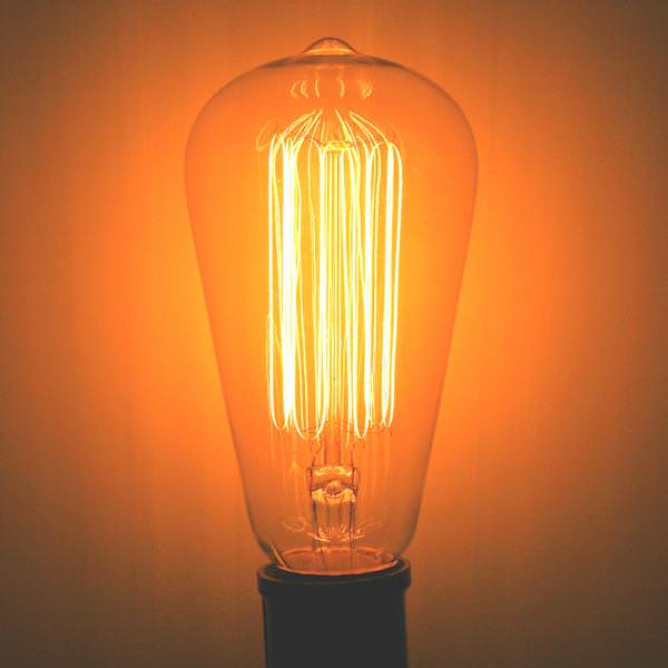 60 watt - 120 volt - ST20 - Medium Screw (E26) Base - 2,450K - Vintage Inspired - Timeless - Amber | Westinghouse Antique Reproduction Light Bulb (Westinghouse VINTAGE/60/ST20 04132)