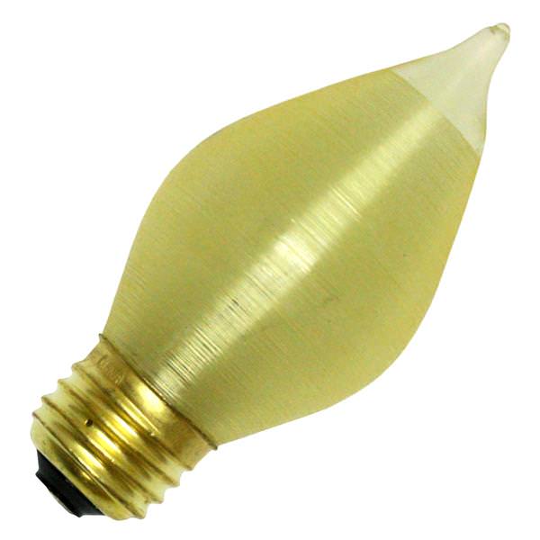 40 watt - 130 volt - C15 - Medium Screw (E26) Base - Amber - Spunlite - Decor | Bulbrite Incandescent Light Bulb (Bulbrite 40C15A 31140)