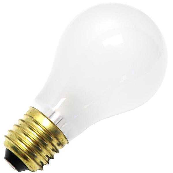 100 watt - 250 volt - A19 - Medium Screw (E26) Base - Frosted - Industrial/Commercial - Rough Service | Damar Incandescent Light Bulb (Damar 100ARS 250V 55167)