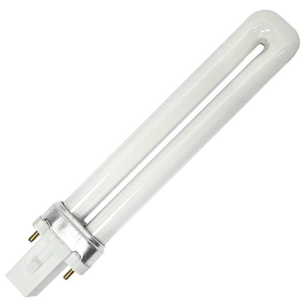9 watt - T4 - 2-Pin (G23) Base - 6,500K - Daylight - Single Tube | Damar Compact Fluorescent Light Bulb (Damar F9TT/865/G23/ECO 24934)