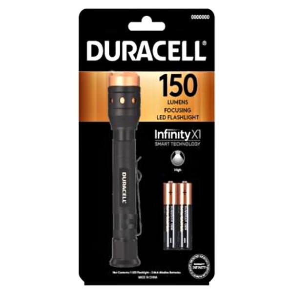 Black - 4 Modes - Aluminum | Duracell LED Penlight (2 AAA Batteries Included) (Duracell DURACELL ALUMINUM FOCUSING LED PENLIGHT, 150 LUMENS, 4 MODES, 2-AAA 00822)