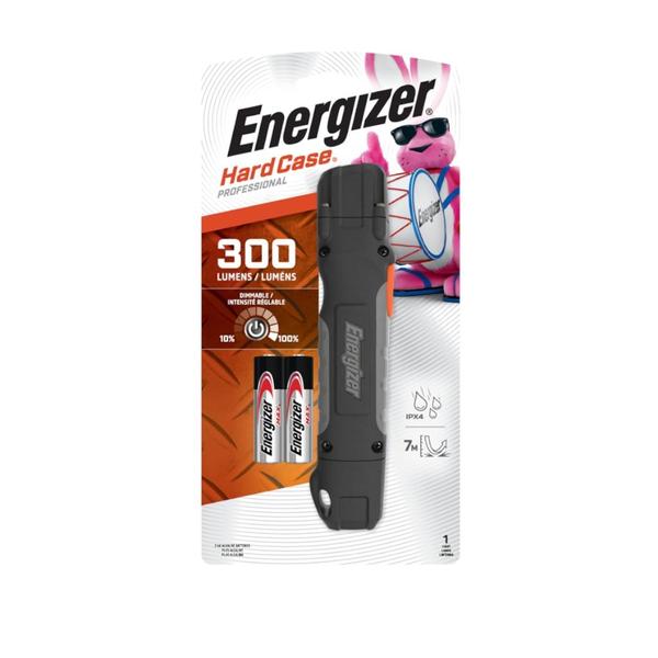 Hardcase - 2AA - Professional - Black - LED | Energizer Flashlight (2AA Batteries Included) (Energizer TUF2AAPE 01854)