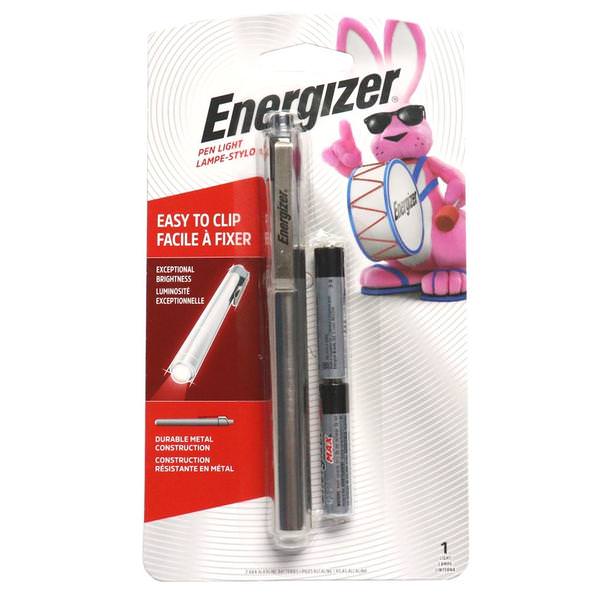 LED - Aluminum - 2 AAA Batteries - Penlight | Energizer Flashlight (Energizer PLED23AEH 01726)