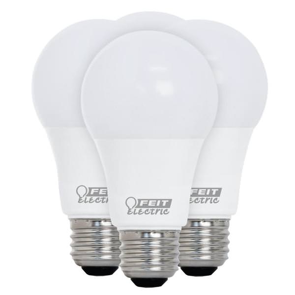 5 watt - 120 volt - A19 - Medium Screw (E26) Base - 5,000K - Daylight - Omni-Directional - Dimmable | Feit Electric LED Light Bulb (4 Pack) (Feit Electric OM40DM/950CA/4 14323)