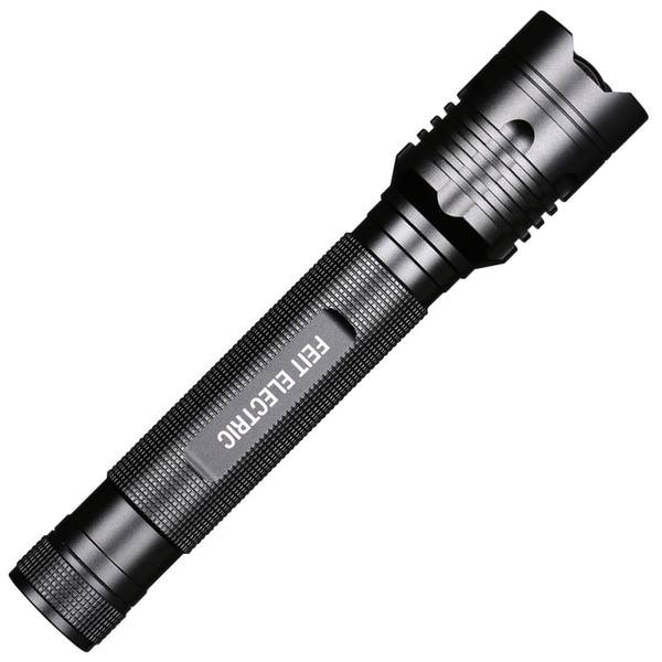 Black | Feit Electric LED Tactical Flashlight (Feit Electric FL1000 72385)