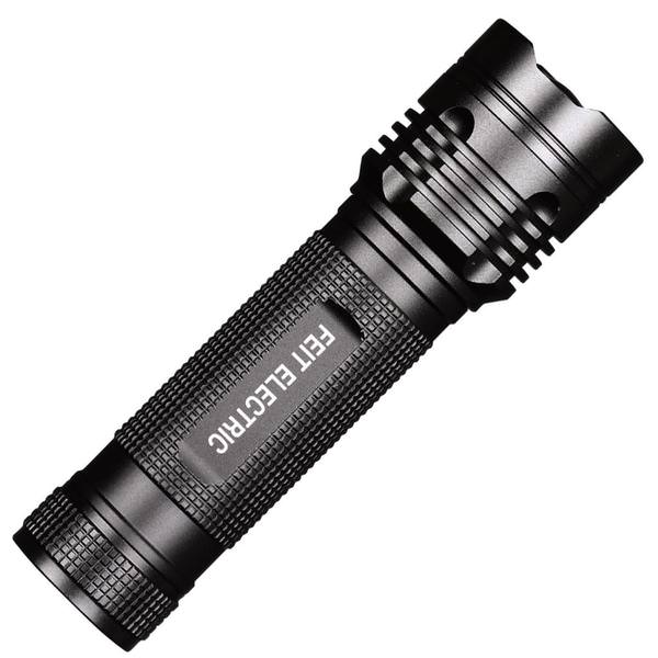 Black | Feit Electric LED Tactical Flashlight (Feit Electric FL500 72384)