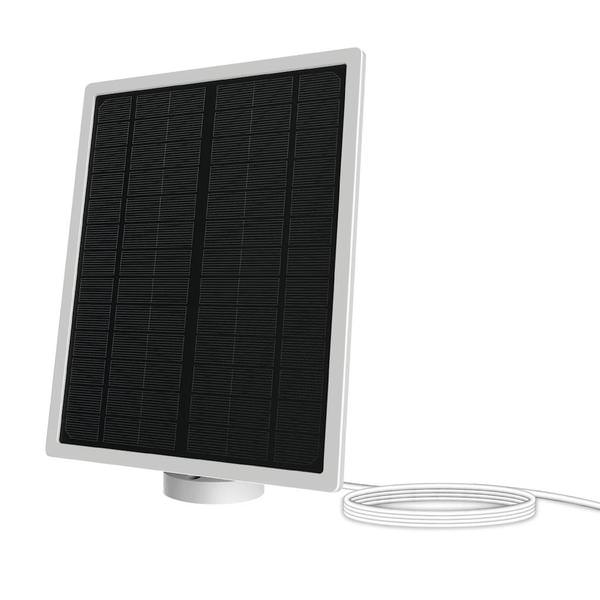 7 In. - 5 volt - White | Feit Electric Solar Panel Charger for Smart Camera (Feit Electric PANEL/SOL/CAM 72841)