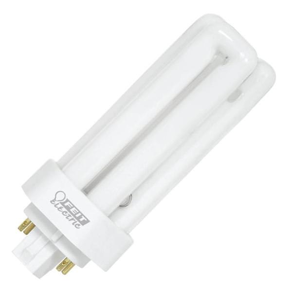 13 watt - 4-Pin (G24q-2) Base - 4,100K - Cool White - Triple Tube - Non-Dimmable | Feit Electric CFL Light Bulb (Feit Electric PLT18E/41 81214)