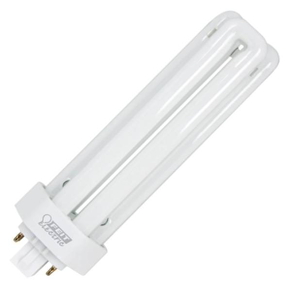 42 watt - PLT - 4-Pin (GX24q-4) Base - 4,100K - Cool White - Triple Twin Tube - White - Dimmable | Feit Electric CFL Light Bulb (Feit Electric PLT42E/41 81244)