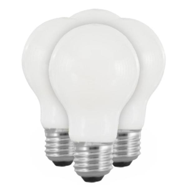 5 watt - 120 volt - A19 - Medium Screw (E26) Base - 2,700K - Warm White - Frosted - Dimmable | GE LED Light Bulb (4 Pack) (GE LED5DAGSW/WT4 54499)