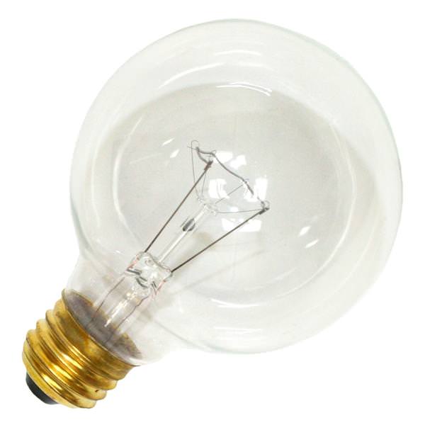 25 watt - 120 volt - G25 - Medium Screw (E26) Base - Clear - 20,000 Hour - Rough Service - Globe - Decor | Litetronics Incandescent Light Bulb (Litetronics L-215 25 G25 CL 27450)