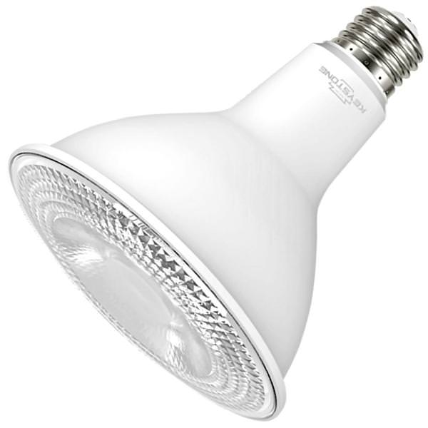11.5 watt - 120 volt - PAR38 - Medium Screw (E26) Base - 4,000K - Cool White - Hi-CRI - Essential Series - Dimmable | Keystone LED Narrow Flood Light Bulb (Keystone KT-LED11.5PAR38-NF-940 12396)