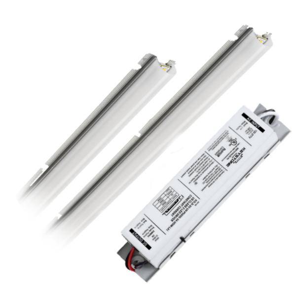 1' - 11/16/20 watt - 120/277 volt - 3,500K - Neutral White - Future Fit Series - Dimmable | Keystone LED Retrofit Troffer (Keystone KT-RKIT20PS-2AG11-835-VDIM 12820)