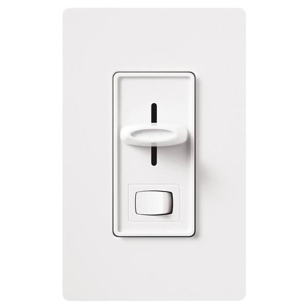 120 volt - White - Wall Switch - Dimmer - LED / Incandescent Compatible - Single Pole / 3-Way - Skylark | Lutron Dimmer Switch (Lutron SCL-153P-WH SKYLARK CFL/LED DIMMER WHITE BOXED 00893)