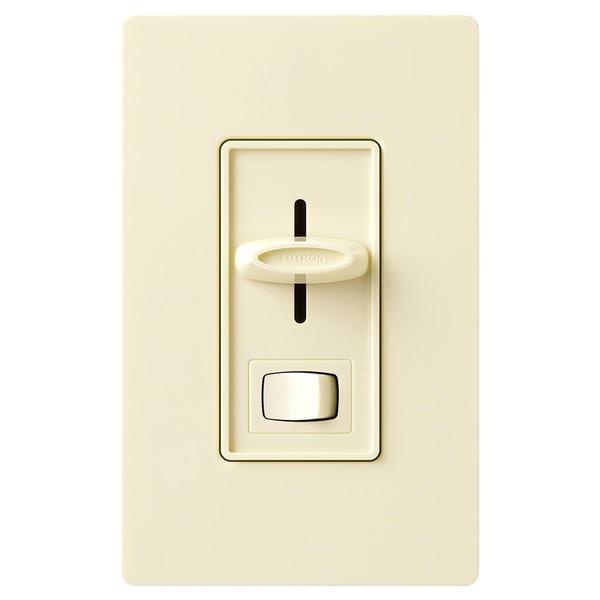 120 volt - Almond - Wall Switch - Dimmer - LED / Incandescent Compatible - Single Pole / 3-Way - Skylark | Lutron Dimmer Switch (Lutron SCL-153P-AL SKYLARK CFL/LED DIMMER ALMOND BOXED 00894)