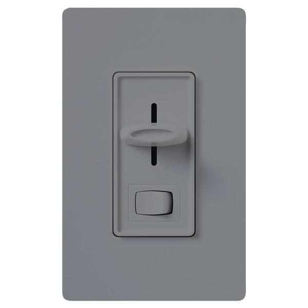 120 volt - Gray - Wall Switch - Dimmer - LED / Incandescent Compatible - Single Pole / 3-Way - Skylark | Lutron Dimmer Switch (Lutron SCL-153P-GR SKYLARK CFL/LED DIMMER GRAY BOXED 00899)