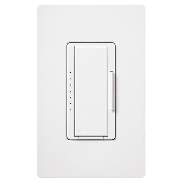 120 volt - White - Wall Switch - Dimmer - LED / Incandescent Compatible - Single Pole / 3-Way - Toggler - Maestro | Lutron Dimmer Switch (Lutron MACL-153M-WH MAESTRO C.L MULTILOC ED BOX WHITE 01065)