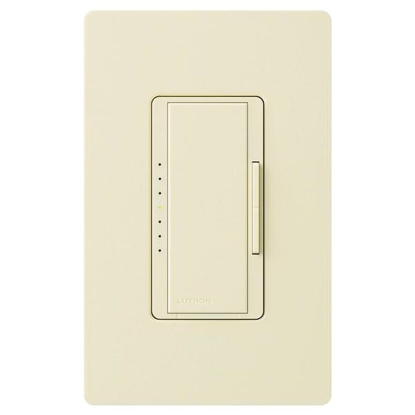 120 volt - Almond - Wall Switch - Dimmer - LED / Incandescent Compatible - Single Pole / 3-Way - Toggler - Maestro | Lutron Dimmer Switch (Lutron MACL-153M-AL MAESTRO C.L MULTILOC ED BOX ALMOND 01068)