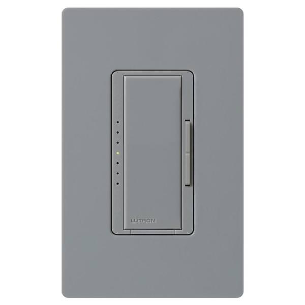 120 volt - Gray - Wall Switch - Dimmer - LED / Incandescent Compatible - Single Pole / 3-Way - Toggler - Maestro | Lutron Dimmer Switch (Lutron MACL-153M-GR MAESTRO C.L MULTILOC ED BOX GRAY 01070)