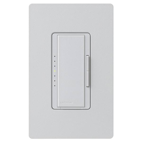 120 volt - Palladium - Wall Switch - Dimmer - LED / Incandescent Compatible - Single Pole / 3-Way - Toggler - Maestro | Lutron Dimmer Switch (Lutron MACL-153M-PD MAESTRO C.L MULTILOC ED BOX PALLADIUM 01089)