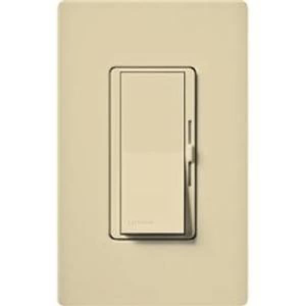 120 volt - 250 watt - Ivory - Wall Switch - Single-Pole or 3-Way -CFL/LED - Diva  | Lutron Dimmer Switch (Lutron DVCL-253P-IV DIVA CFL/LED BOX 250W IVORY 09202)