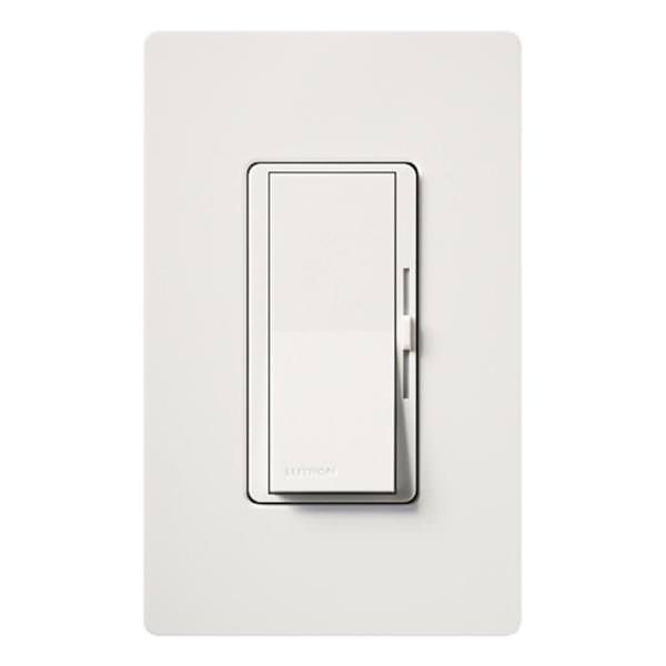 120 volt - White - Wall Switch - Dimmer - LED / Incandescent Compatible - Single Pole / 3-Way - Toggler - Diva® | Lutron Dimmer Switch (Lutron DVCL-253PH-WH DIVA CFL/LED CLAM 250W WHITE 09204)