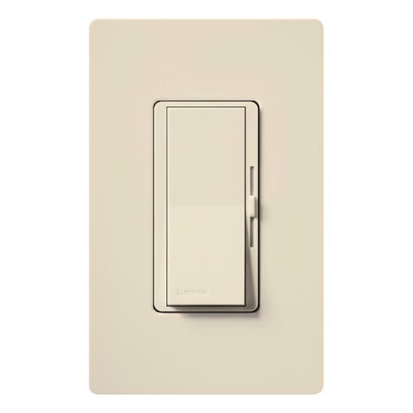 120 volt - Light Almond - Wall Switch - Dimmer - LED / Incandescent Compatible - Single Pole / 3-Way - Toggler - Diva® | Lutron Dimmer Switch (Lutron DVCL-253PH-LA DIVA CFL/LED CLAM 250W LIGHT ALMOND 09210)