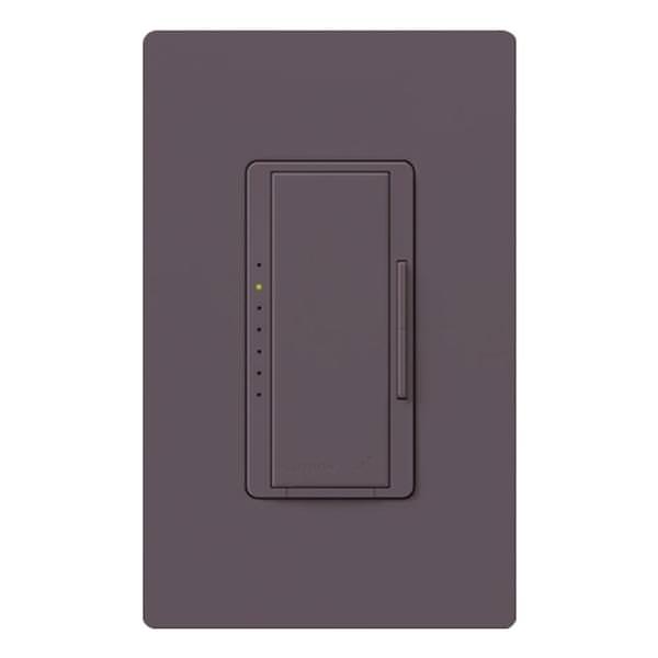 120 volt - Plum - Wall Switch - Preset Dimmer - LED / Incandescent Compatible - Single-Pole / 3-Way | Lutron Dimmer Switch (Lutron RRD-6NA-PL RADIORA2 600W NEUTRAL ADAPTIVE DIMMER PLUM 21273)