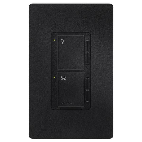 120 volt - 1 amp - Midnight - Wall Switch - Single-Pole / 3-Way - 7-Speed - Maestro | Lutron Fan Control and Dimmer (Lutron MA-LFQ3-MN 23467)