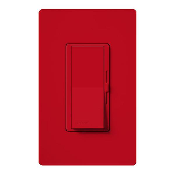 120 volt - Hot Red - Wall Switch - Preset Dimmer - LED / Incandescent Compatible - Single-Pole / 3-Way - Toggler - Diva® | Lutron Dimmer Switch (Lutron DVSCCL-253P-HT DIVA CFL/LED BOX 250W HOT 09225)