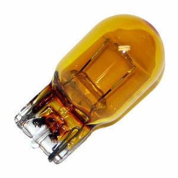 #3757AK-I - 2.1/.59 amp - 12.8/14 volt - T6 - Wedge (W3x16q) Base - Amber | Eiko Incandescent Miniature / Automotive Light Bulb (General 3757AK-I AMBER 03757)