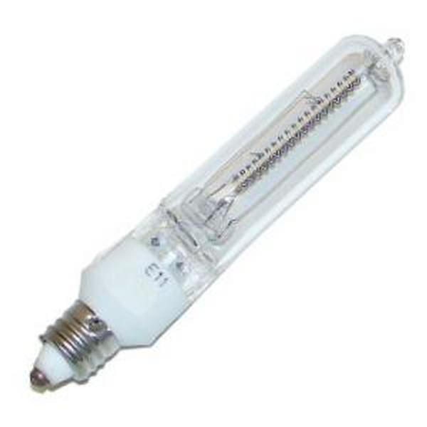 400 watt - 120 volt - T4 - Miniature Candelabra Screw (E11) Base - Clear | Halogen Incandescent Light Bulb (General Q400CL/MC 120V (JD-130V/MC/400W/CL) 40012)