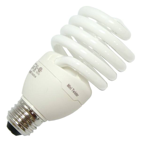 26 watt - 120 volt - EL/mdT2 - Medium Screw (E26) Base - 5,000K - Daylight - Energy Saver - Twister Twist / Spiral | Philips Compact Fluorescent Light Bulb (Philips EL/MDT2 26W 5K 41409-4 14094)