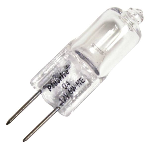 5 watt - 12 volt - T3 - Bi-Pin (G4) Base - 2,850K - Warm White - Clear - Low Voltage | Plusrite Halogen Incandescent Light Bulb (Plusrite JC5/CL/G4 3300 03300)