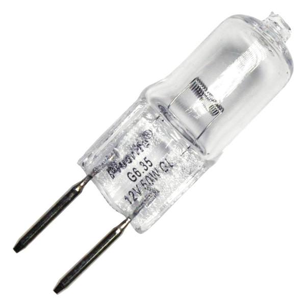 50 watt - 12 volt - T3 - Bi-Pin (G6.35) Base - 2,850K - Warm White - Clear - Low Voltage | Plusrite Halogen Incandescent Light Bulb (Plusrite JC50/CL/G6.35 3306 03306)