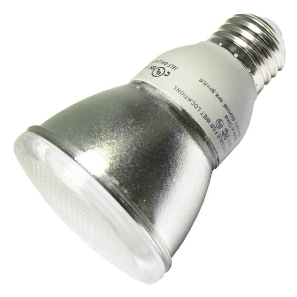 11 watt - 120 volt - PAR20 - Medium Screw (E26) Base - 4,100K - Cool White - 800 Series - Reflector Flood | Plusrite Compact Fluorescent Light Bulb (Plusrite CF11PAR20/841 4242 04242)