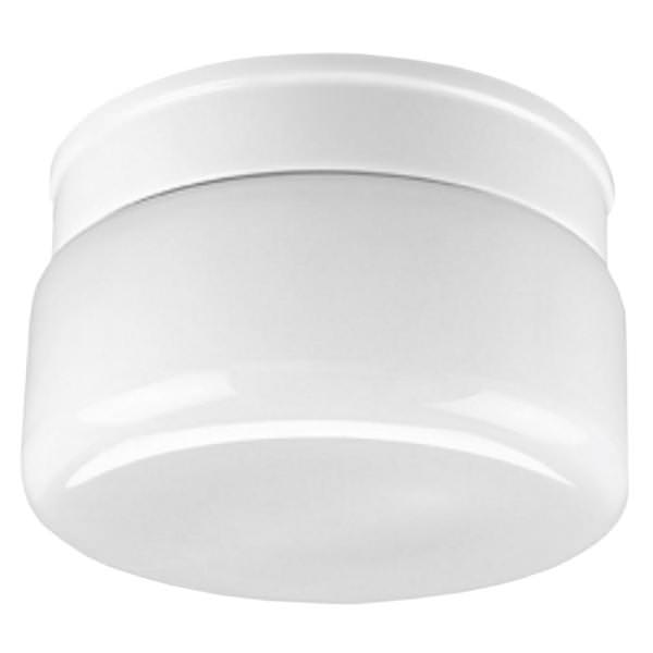 2 Light - 120 volt  - White Finish with White Glass - Ceiling Mount | Progress Lighting Ceiling Light Fixture (Progress Lighting P3518-30 35180)