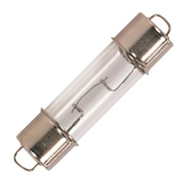 #211-2 - 12.42 watt - .97 amp - 12.8 volt - T3 - Double End Caps (SF6) Base | Satco Incandescent Miniature / Automotive Light Bulb (Satco 211-2 S6906 06906)