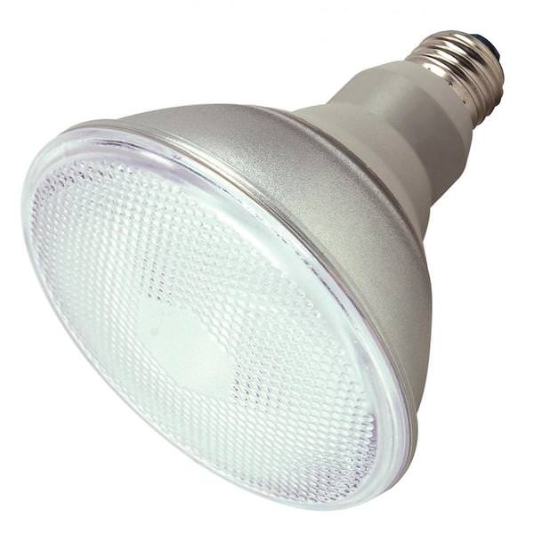 23 watt - 120 volt - PAR38 - Medium Screw (E26) Base - 4,100K - Cool White - Reflector Flood | Satco Compact Fluorescent Light Bulb (Satco 23PAR38/41 S7202 07202)