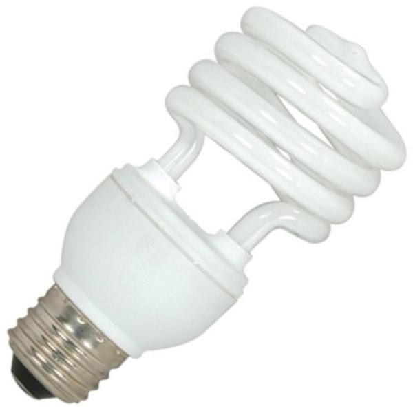 15 watt - 120 volt - T2 - Medium Screw (E26) Base - 5,000K - Daylight - Mini Twist / Spiral | Satco Compact Fluorescent Light Bulb (Satco 15T2/50 S5521 05521)