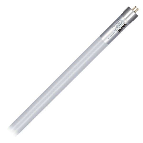 12 watt - 120/277 volt - 24 In. - T5 - Miniature Bi-Pin (G5) Base - 4,000K - Cool White - Frosted - Ballast Bypass - Glass - Shatterproof - Single or Double Ended Wiring - Non-Dimmable | Satco LED Light Bulb (Satco 12T5/LED/24-840/BP/HO/SE-DE S28694 28694)