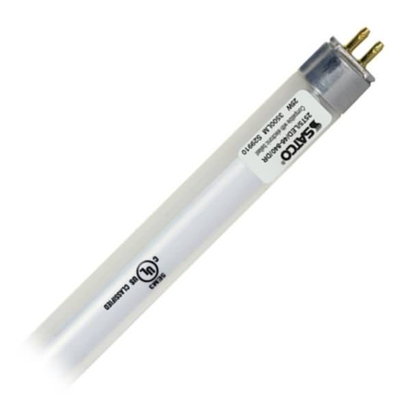 25 watt - 48 In. - T5 - Miniature Bi-Pin (G5) Base - 5,000K - Daylight - Ballast Compatible - Non-Dimmable | Satco LED Light Bulb (Satco 25T5/LED/46-850/DR S29911 29911)