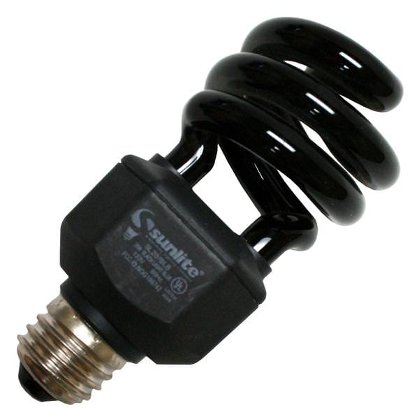 20 watt - 120 volt - Medium Screw (E26) Base - Twist / Spiral - UV | Sunlite Black Light Blue Compact Fluorescent Light Bulb (Sunlite SL20/BLB-BX 05439)