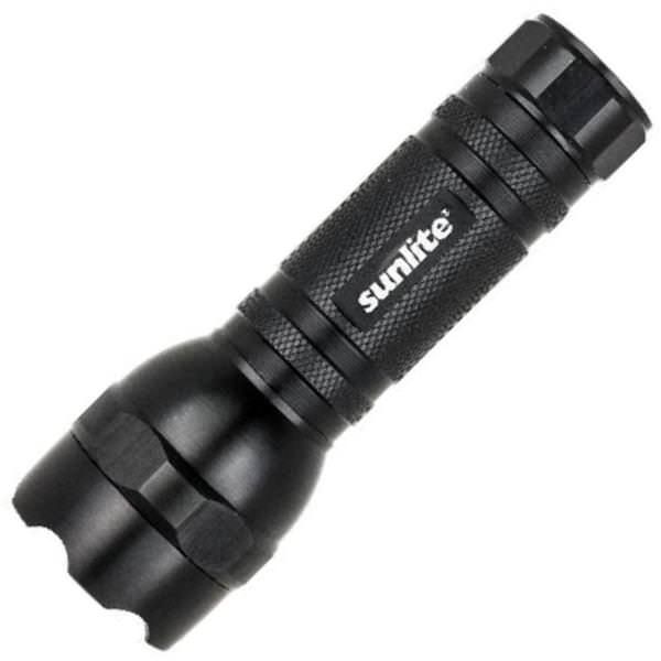 Black - 50 Lumens - Laser - Tactical - LED | Sunlite Flashlight (D Batteries Included) (Sunlite ELE/FL/TL/CD 51003)
