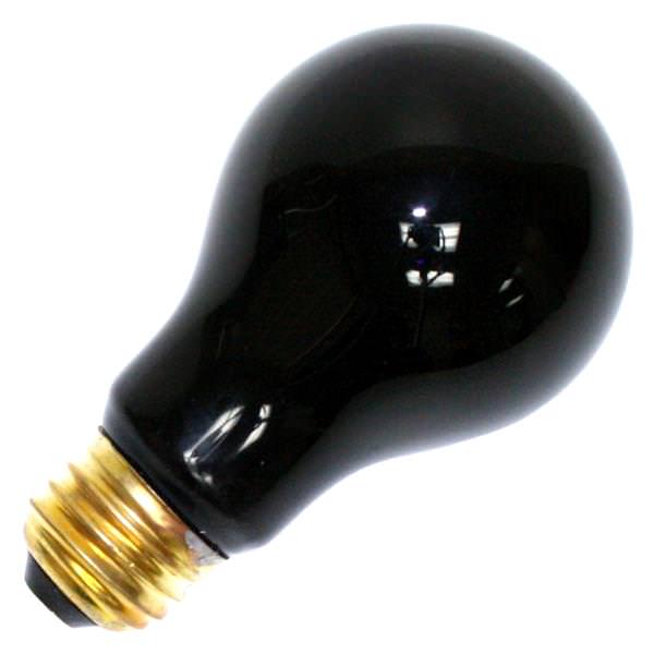60 watt - 120 volt - A19 - Medium Screw (E26) Base - Black Light Blue | Sylvania Incandescent Light Bulb (Sylvania 60A/BLACKLIGHT/RP 120V 11715)
