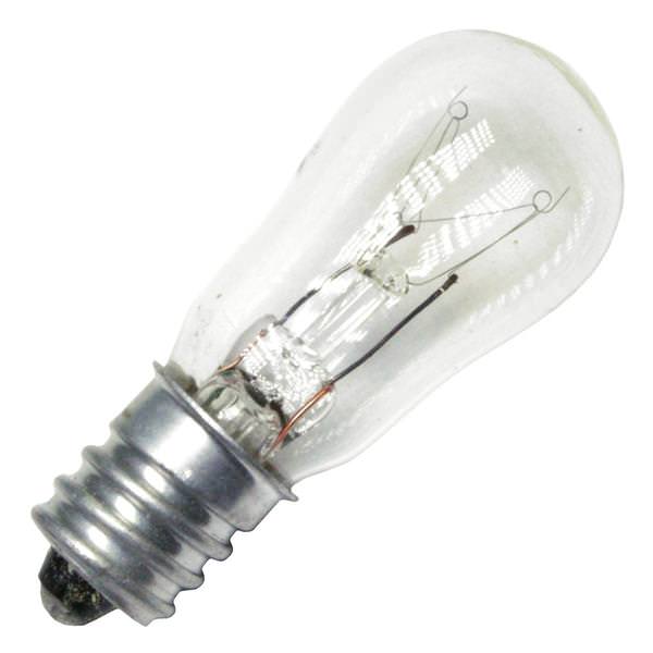 230 volt - S6 - Candelabra Screw (E12) Base - Clear | Incandescent Light Bulb (General SW-230v-S6-C-1.3/4-I 00063)