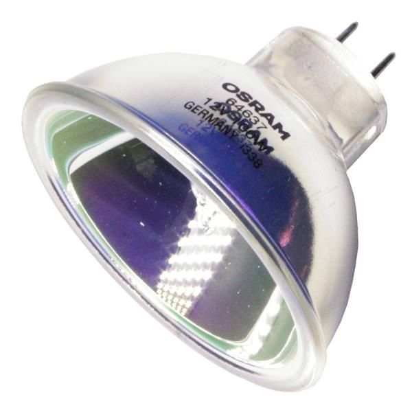 100 watt - 12 volt - MR16 - European Bi-Pin (GZ6.35) Base - 3,000K - Natural White - Dichroic | Sylvania Halogen Incandescent Light Bulb (Sylvania 64637 54223)