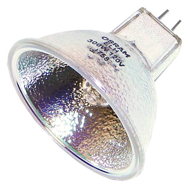 #ELH - 300 watt - 120 volt - MR16 - Bi-Pin (GY5.3) Base - 3,350K | Sylvania Halogen Incandescent Projector Light Bulb (Sylvania ELH 54776)