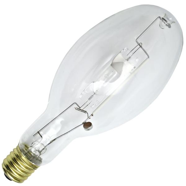 400 watt - High Output - Base Up Only - ED37 - Mogul Screw (E39) Base - 4,000K - Natural White - Clear - Reduced Color Shift - Enclosed Fixture Rated - Metalarc® Pulse Start  | Sylvania Metal Halide HID Light Bulb (Sylvania MS400/PS/BU-ONLY/ED37 64055)